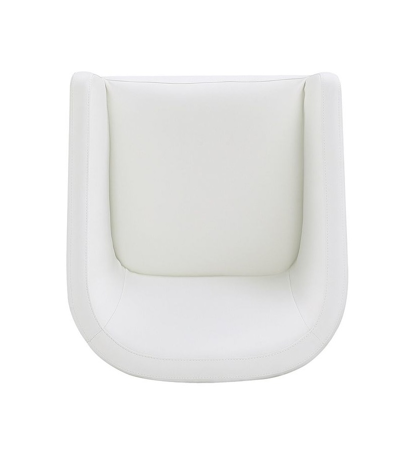 Anna Round Faux Leather Dining Armchair 