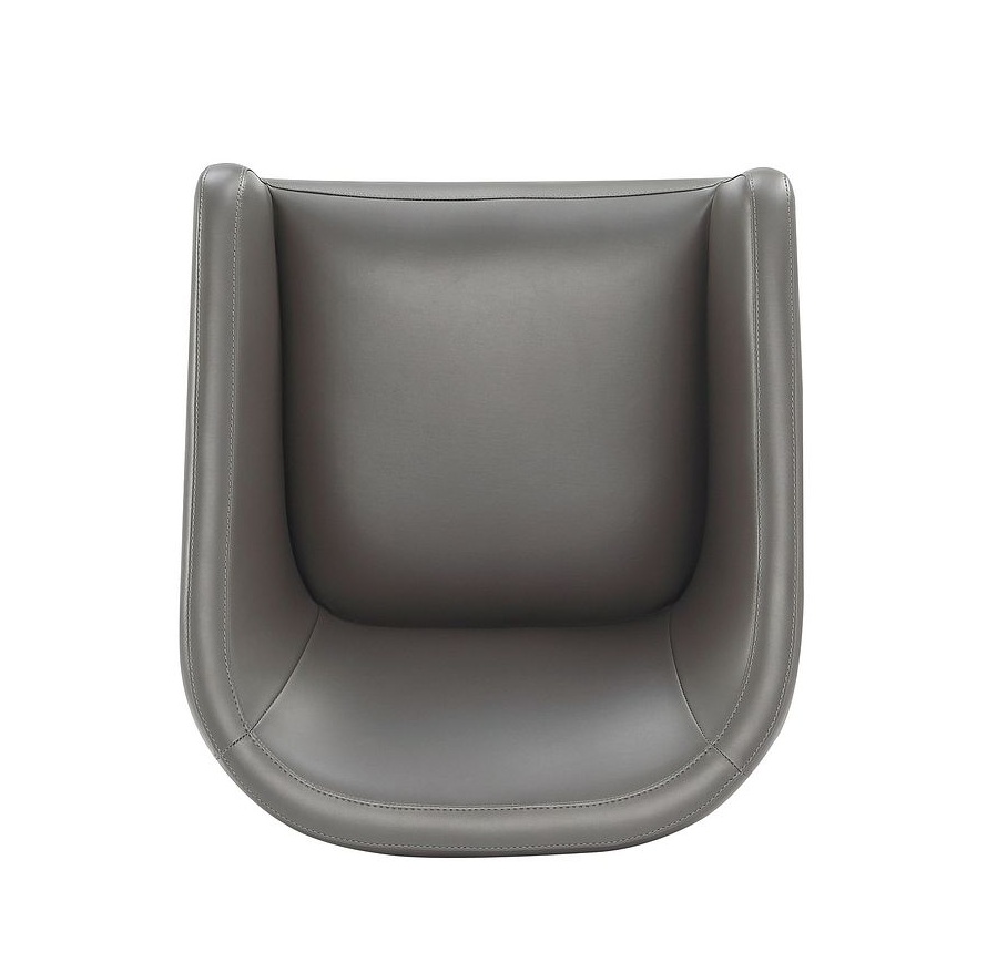 Anna Round Faux Leather Dining Armchair 