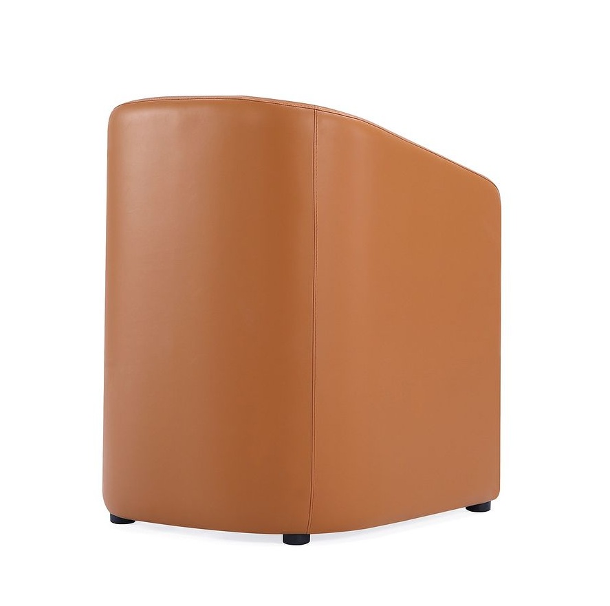 Anna Round Faux Leather Dining Armchair 