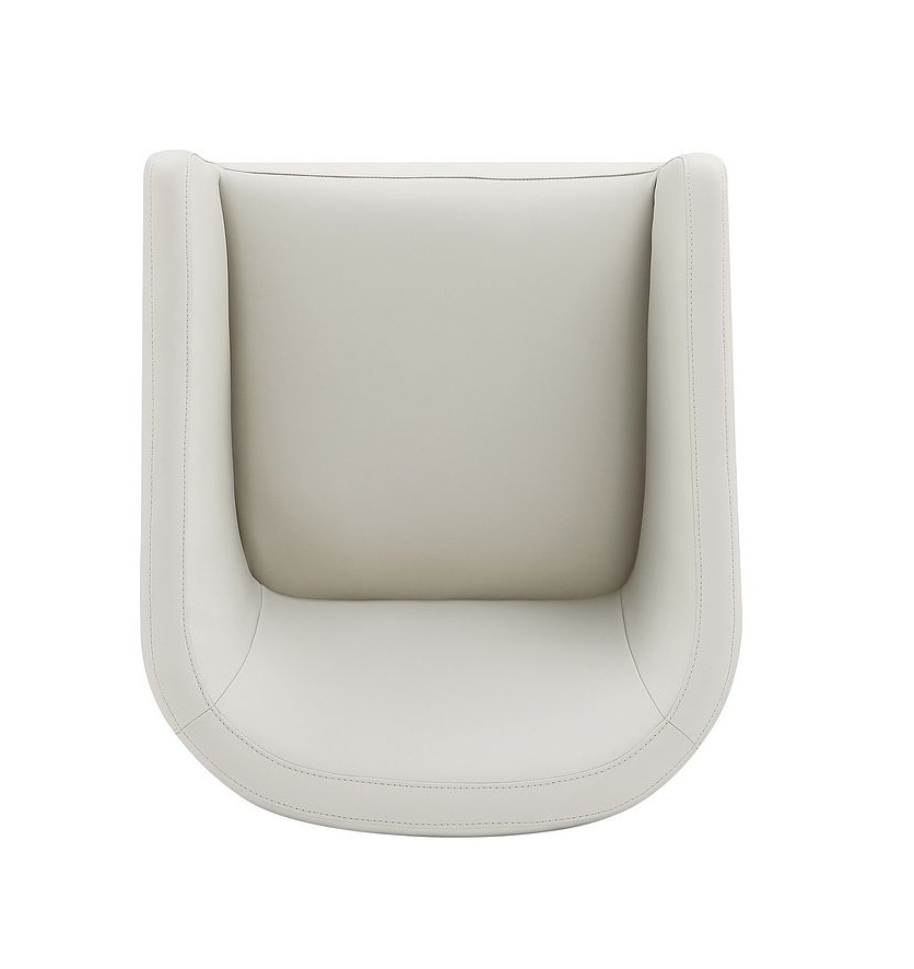 Anna Round Faux Leather Dining Armchair 