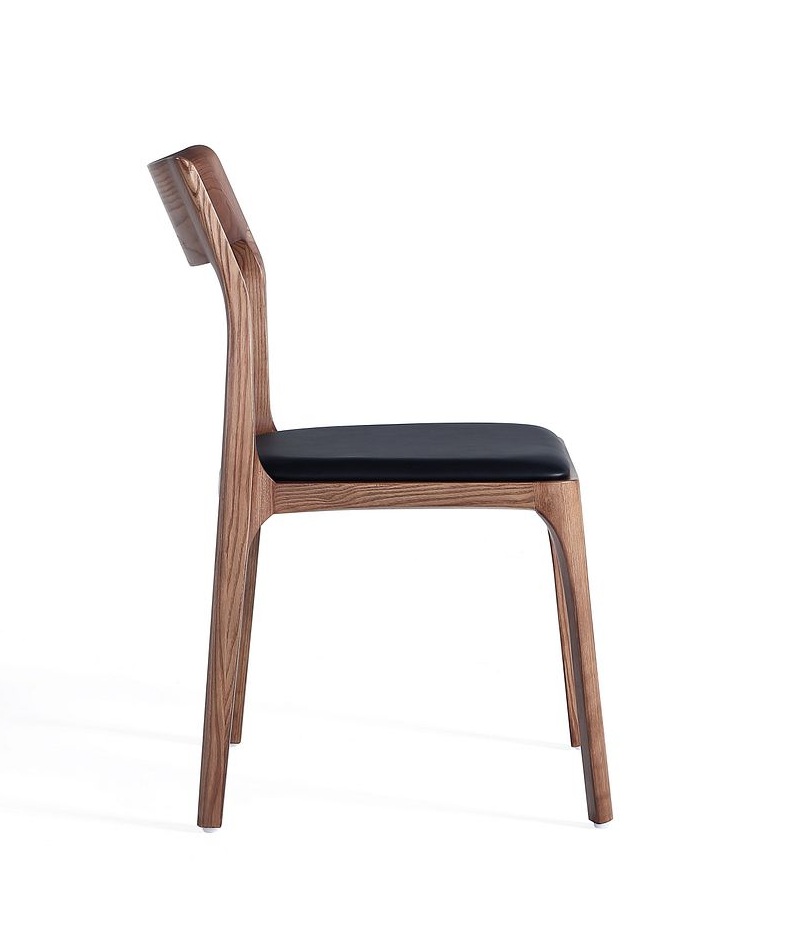 Moderno Leatherette Stackable Dining Chair, Set of 2