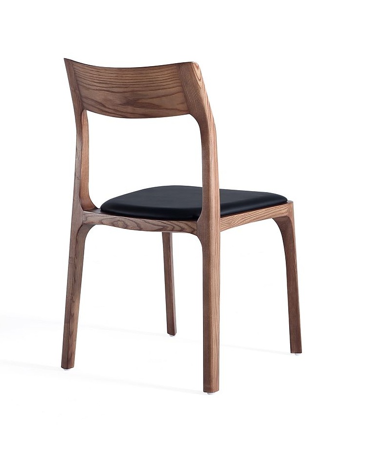 Moderno Leatherette Stackable Dining Chair, Set of 2