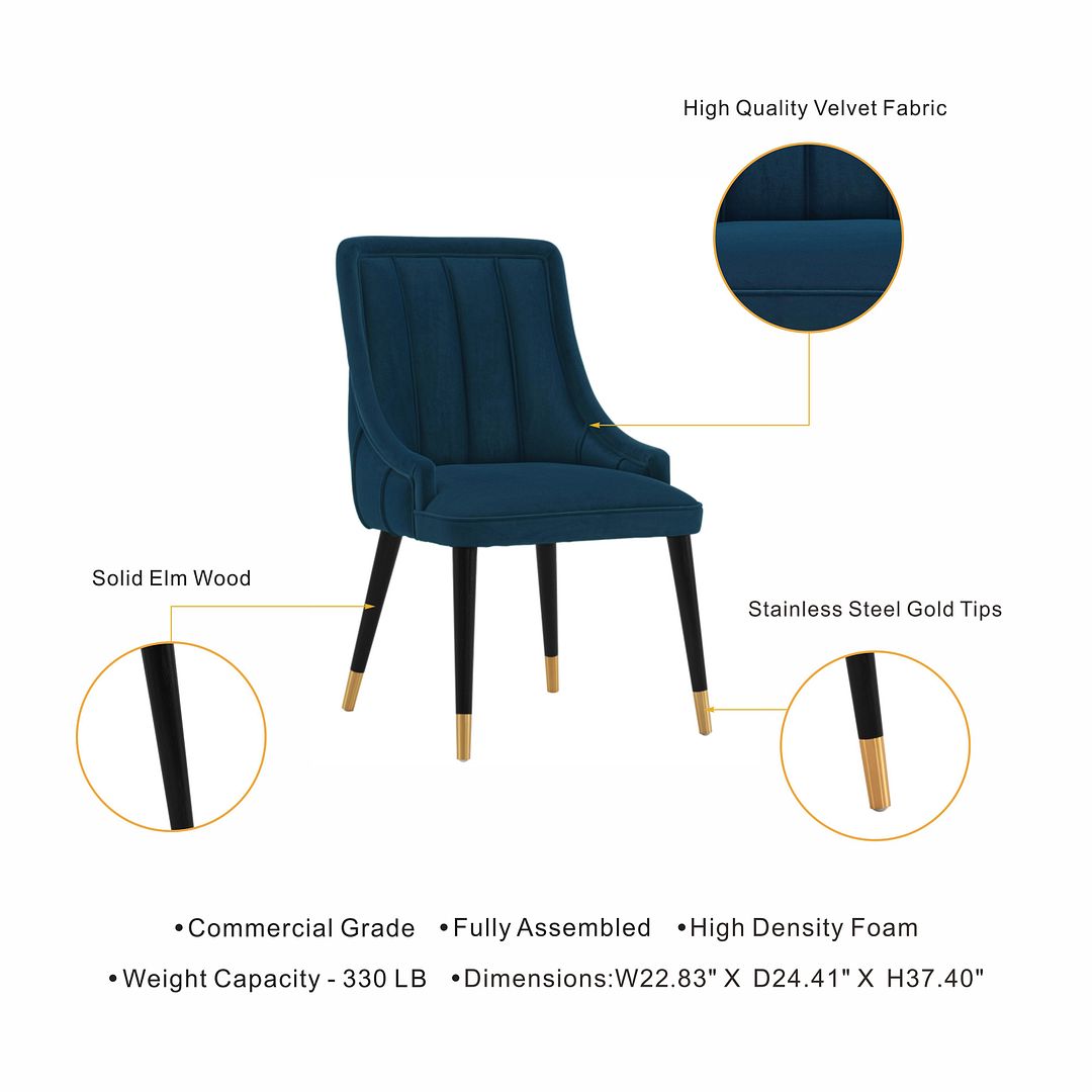 Eda Velvet Dining Chair 