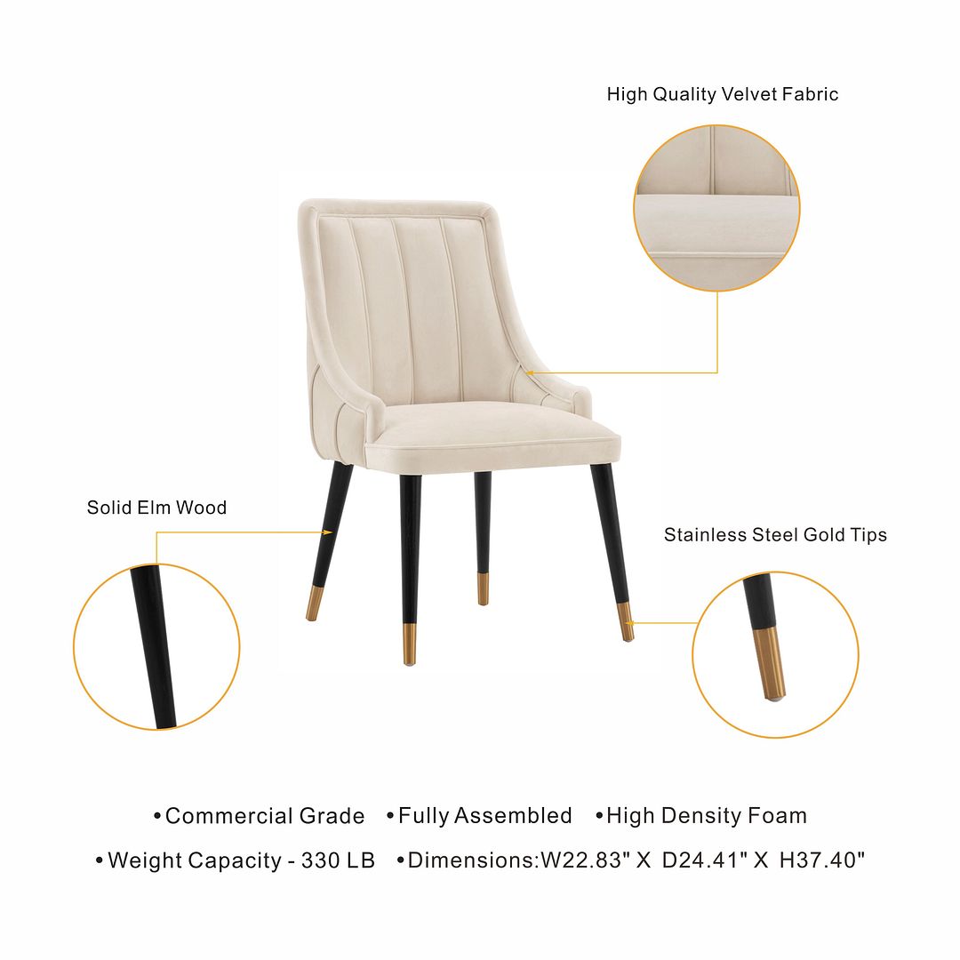 Eda Velvet Dining Chair 
