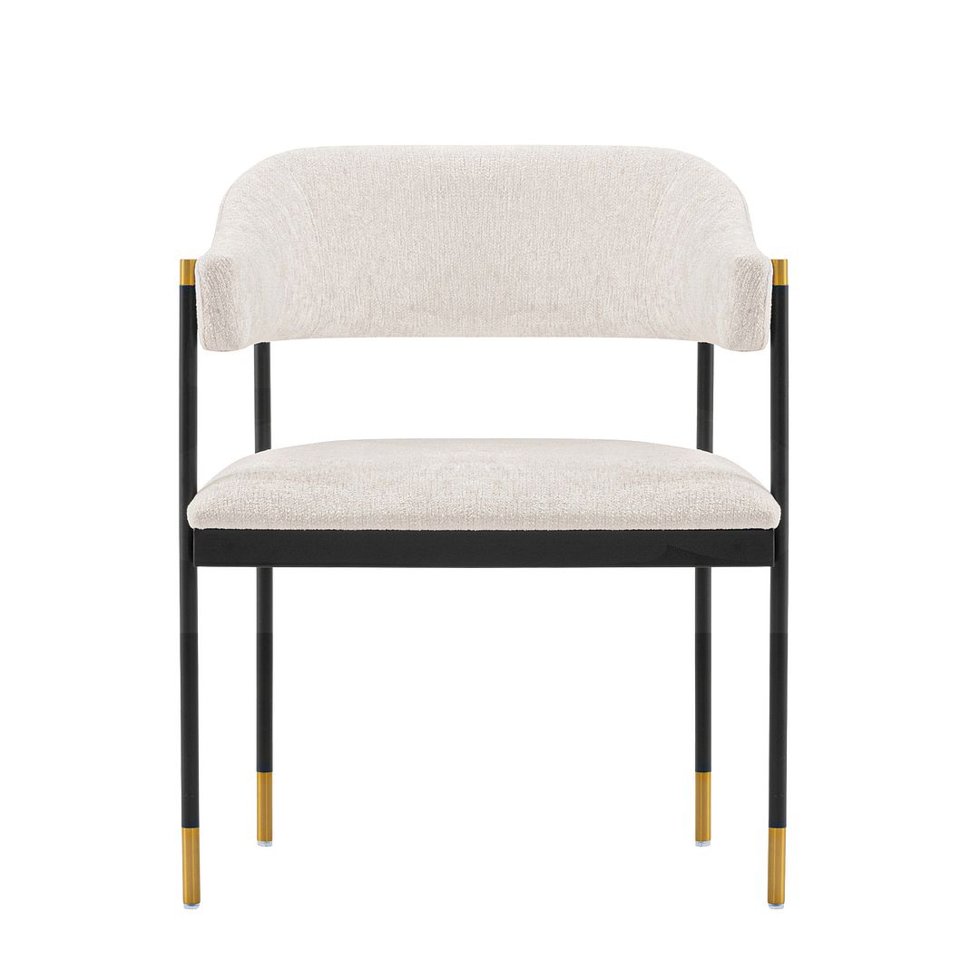 Lia Chenille Dining Armchair 