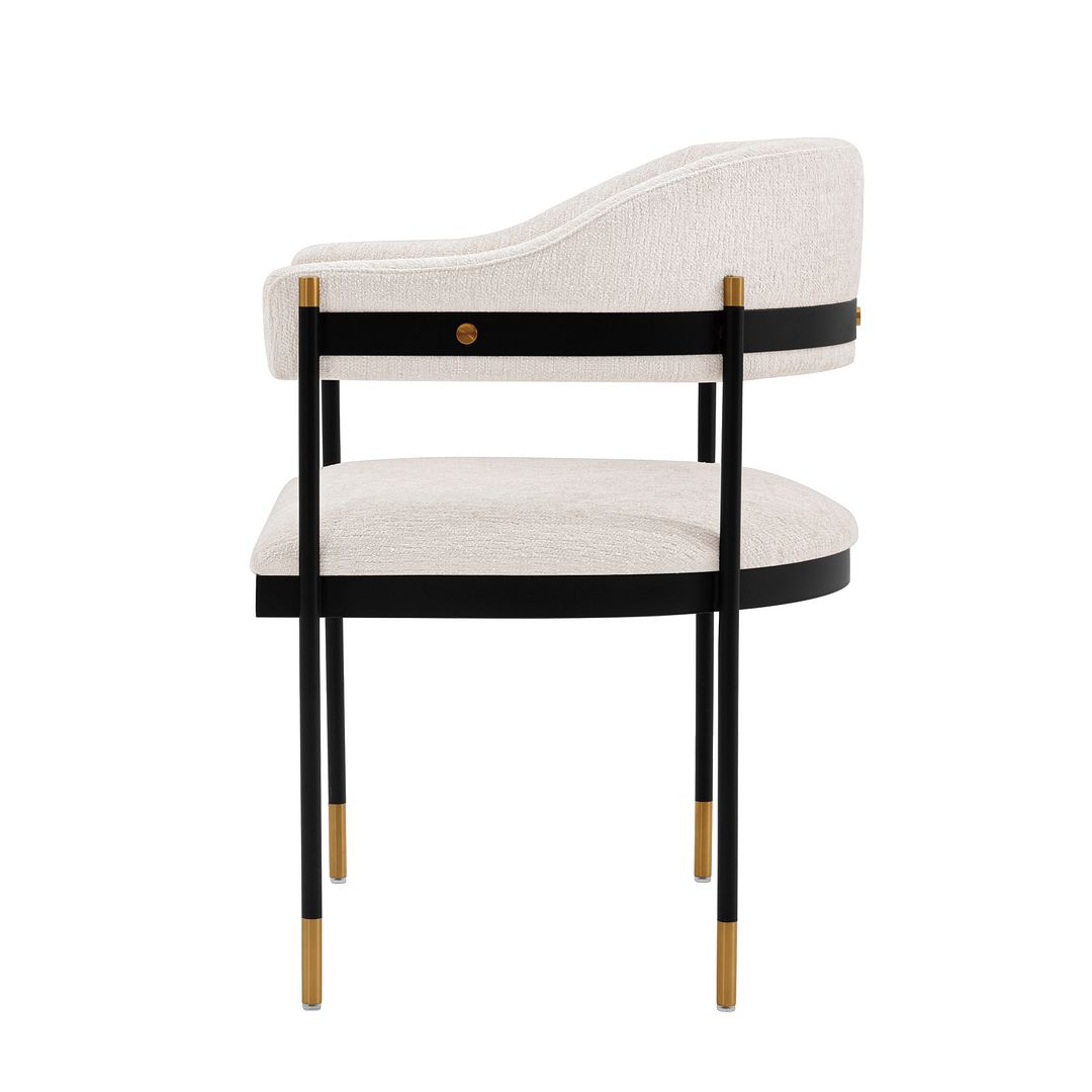 Lia Chenille Dining Armchair 