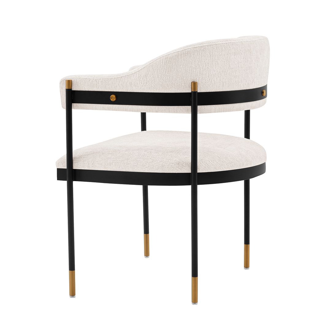 Lia Chenille Dining Armchair 