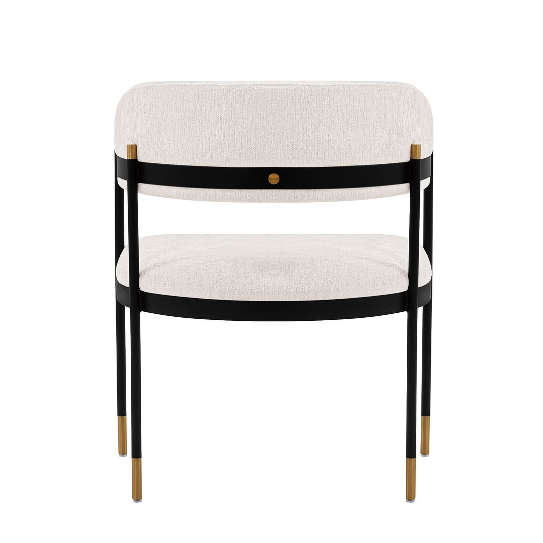 Lia Chenille Dining Armchair 
