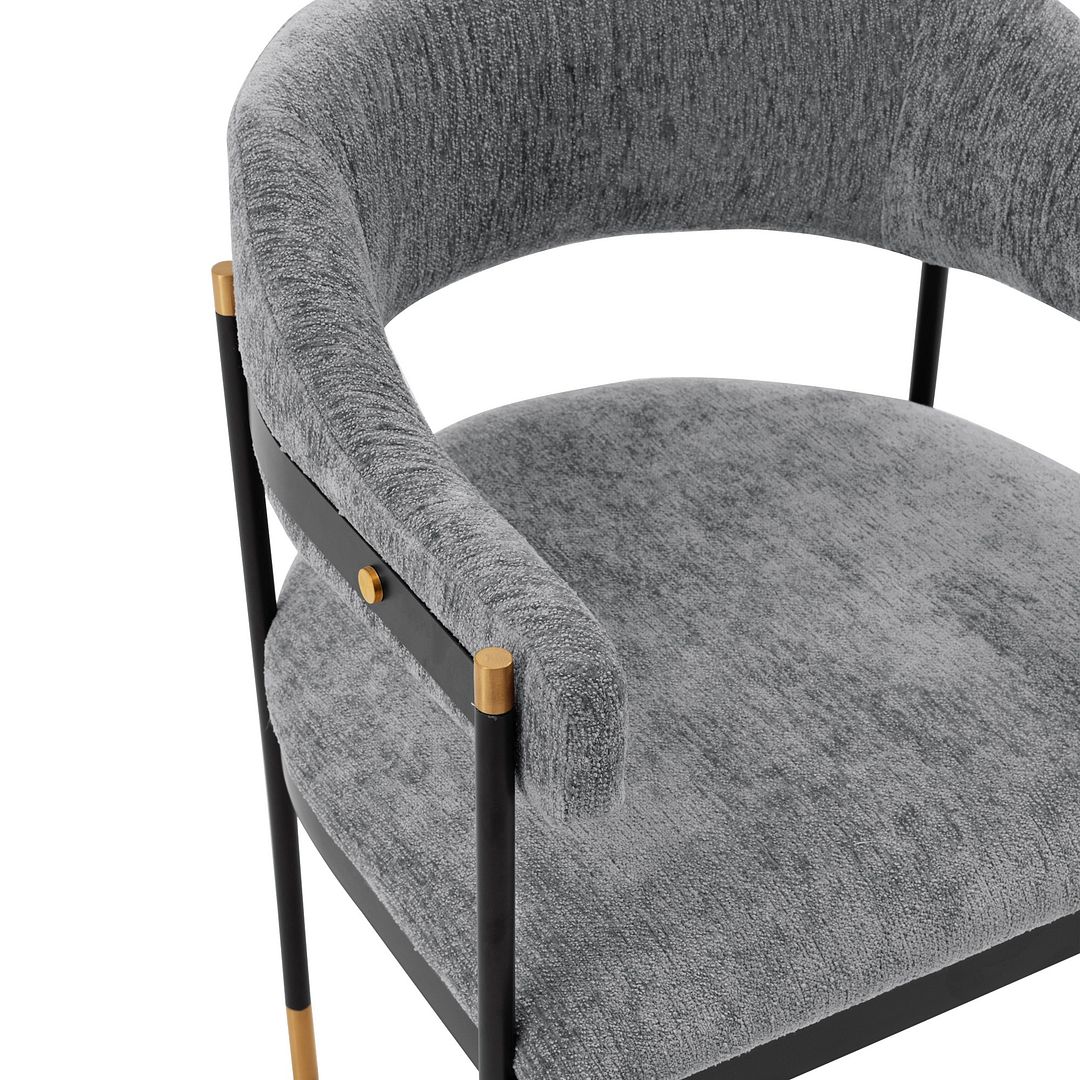 Manhattan Comfort Dining Armchair, Grey