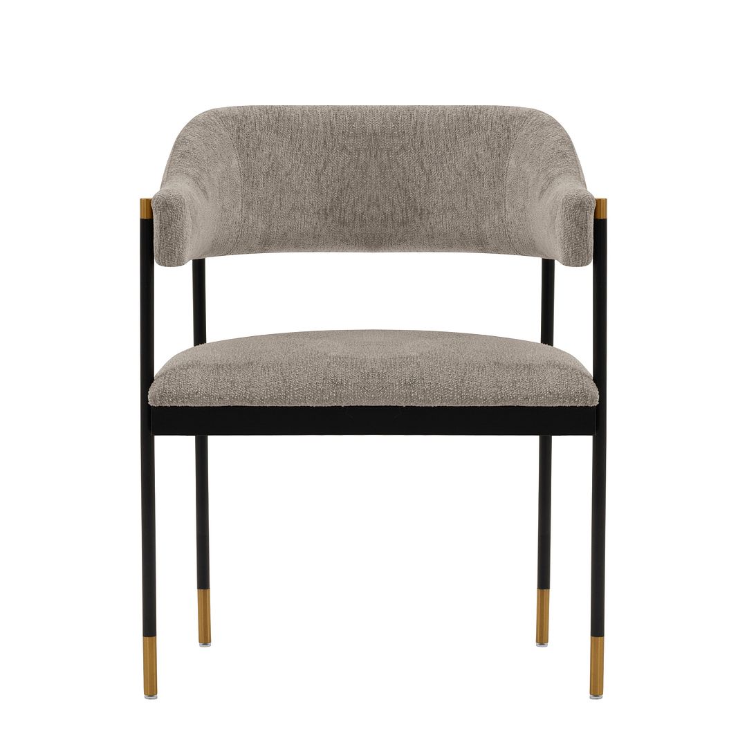 Lia Chenille Dining Armchair 