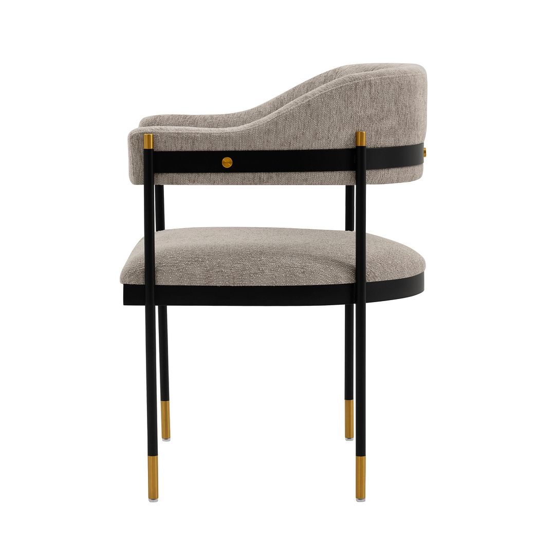 Lia Chenille Dining Armchair 