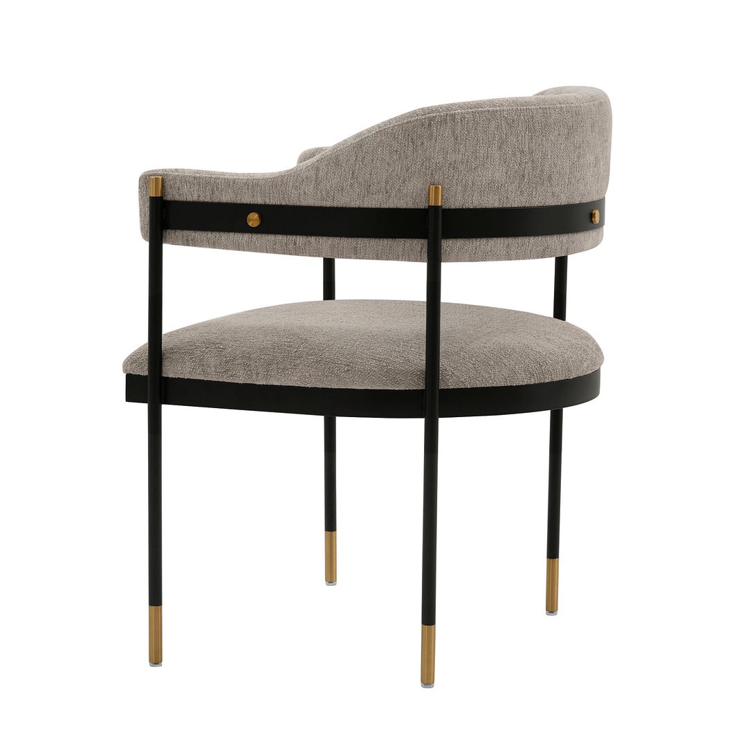 Lia Chenille Dining Armchair 