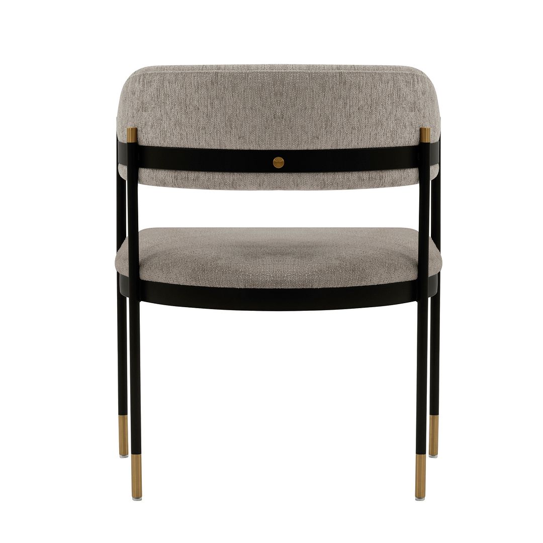 Lia Chenille Dining Armchair 