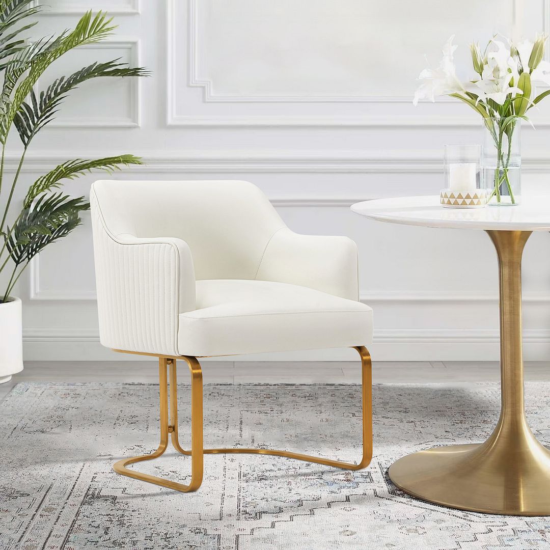 Reeva Leatherette Dining Armchair 