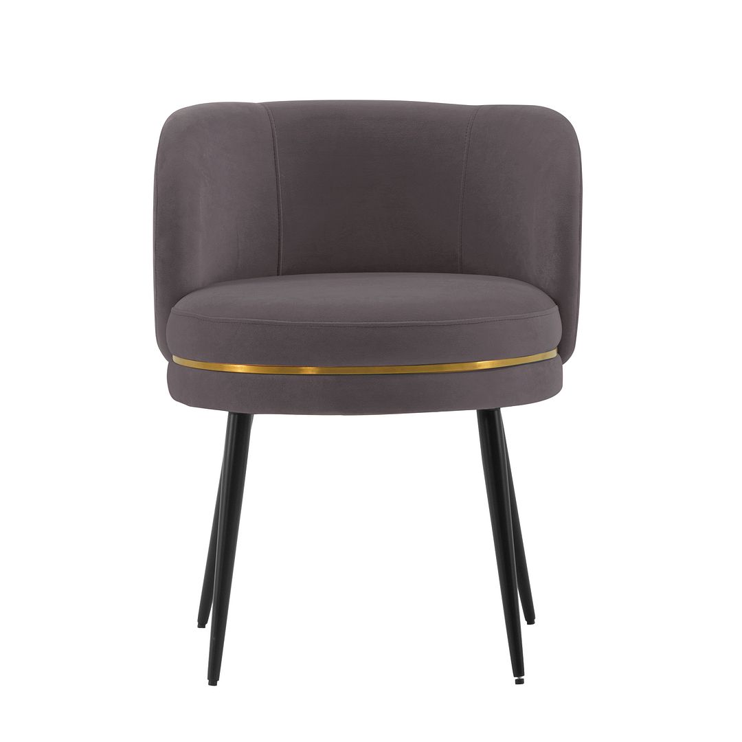 Kaya Pleated Velvet Dining Chair 