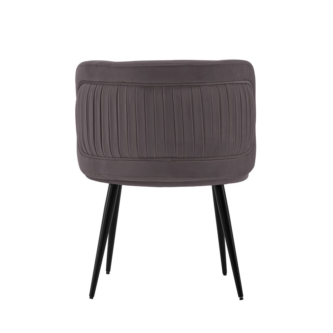 Kaya Pleated Velvet Dining Chair 