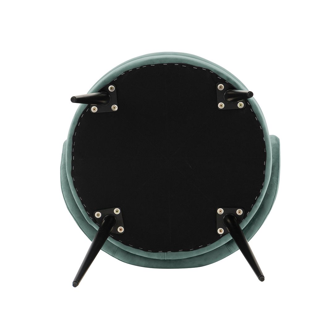 Kaya Pleated Velvet Dining Chair 