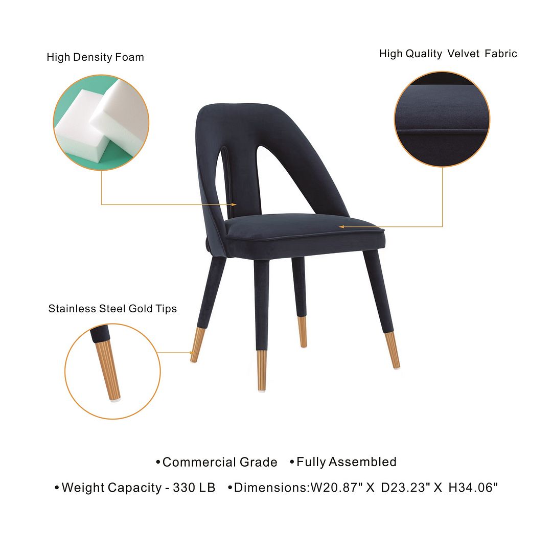 Neda Velvet  Dining Chair 