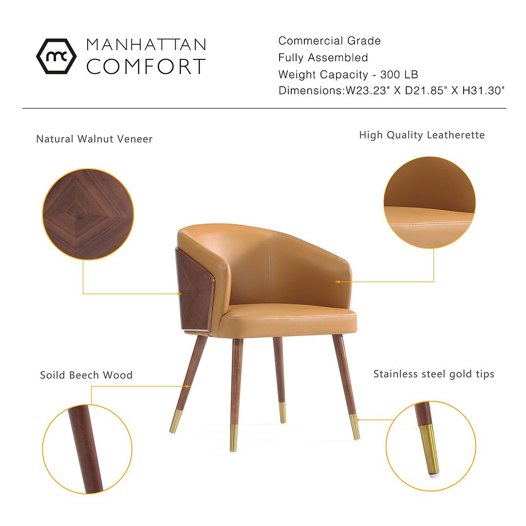 Reeva Leatherette Dining Chair