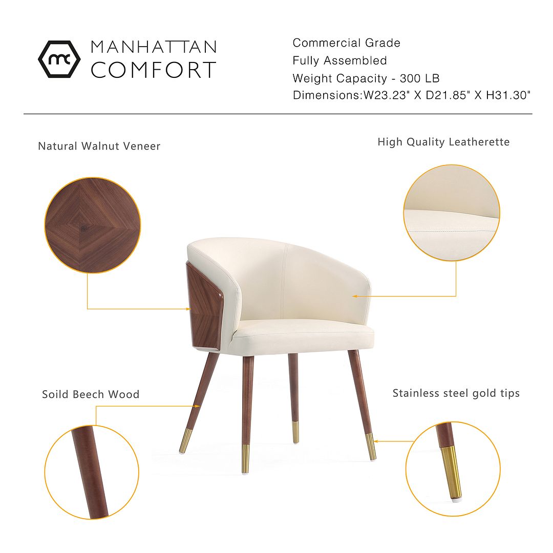 Reeva Leatherette Dining Chair
