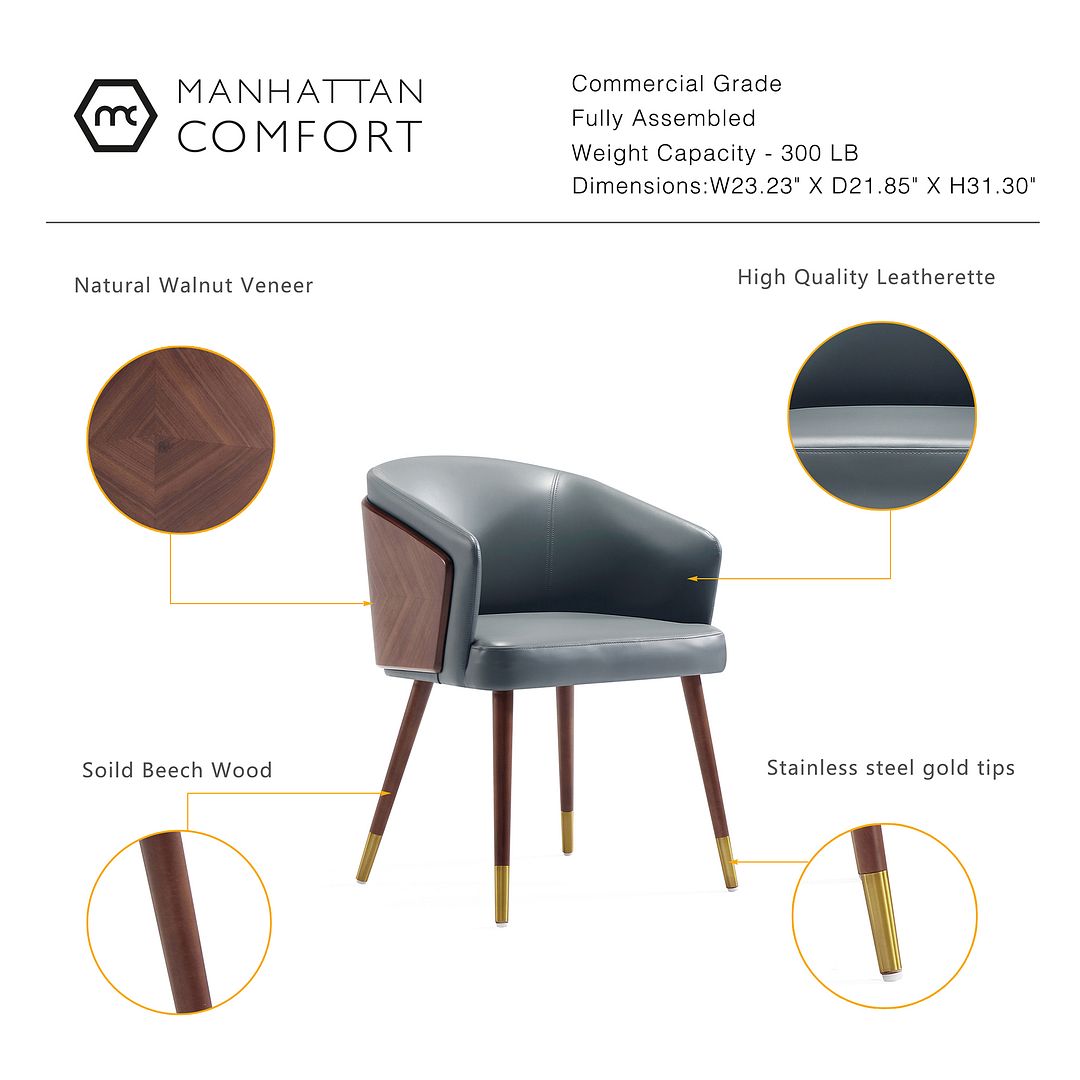 Reeva Leatherette Dining Chair