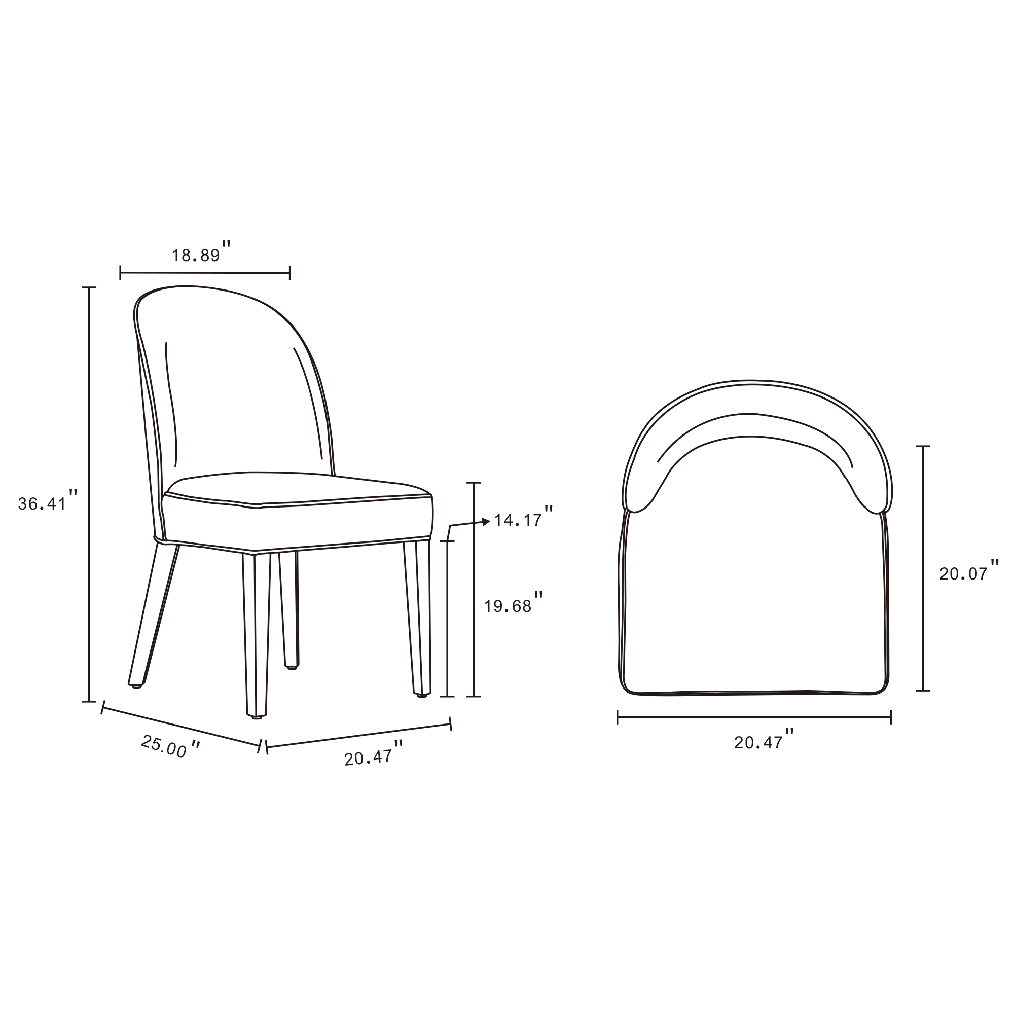 Hillman Upholstered Dining Chair