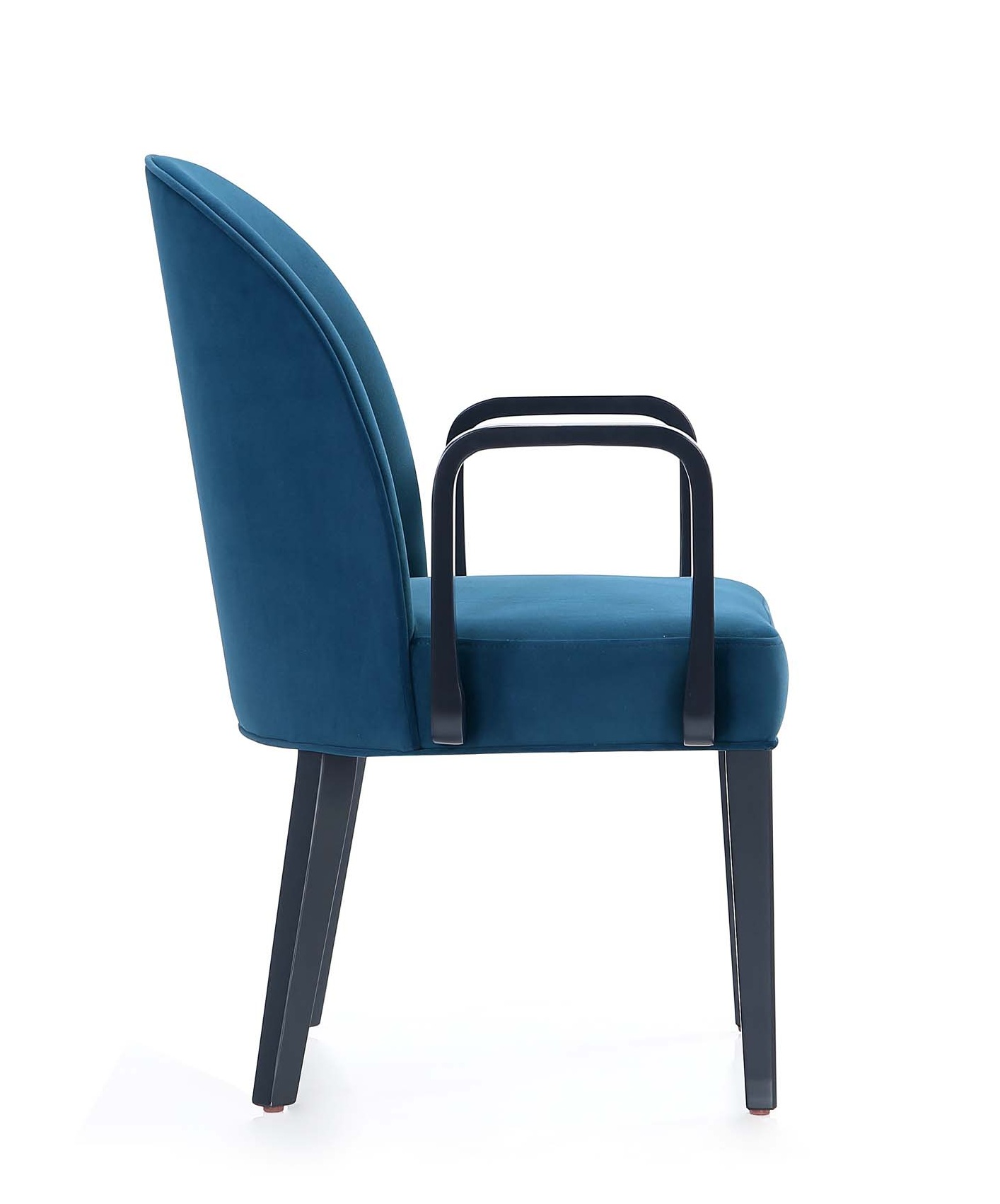 Hillman Velvet Upholstered Dining Arm Chair 