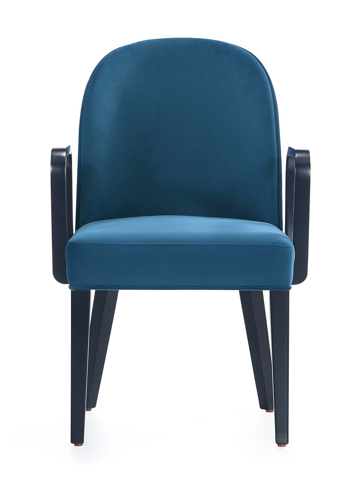 Hillman Velvet Upholstered Dining Arm Chair 