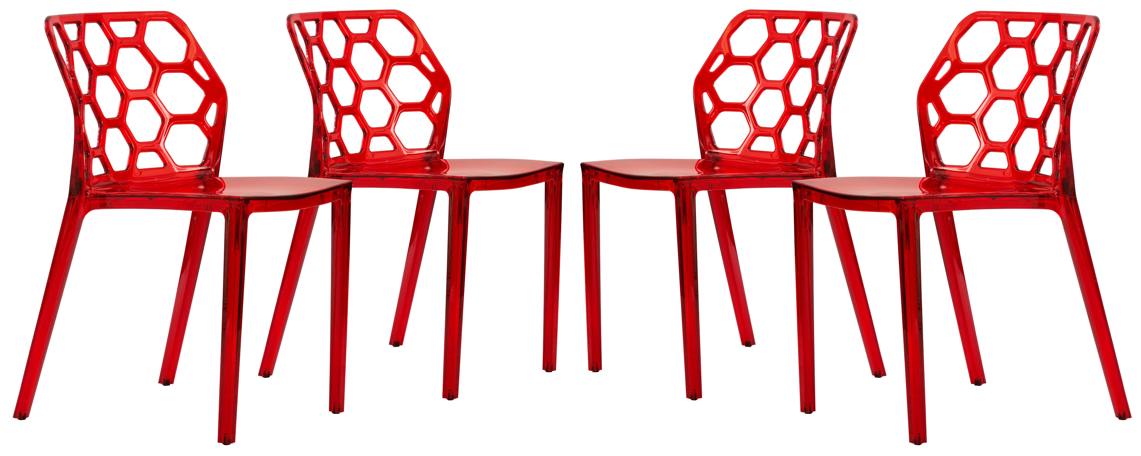 Dynamic Plastic Dining Chair (Set of 4)