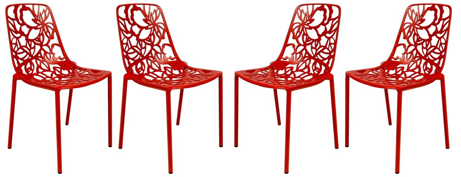 Devon Outdoor Aluminum Dining Chair (Set of 4)