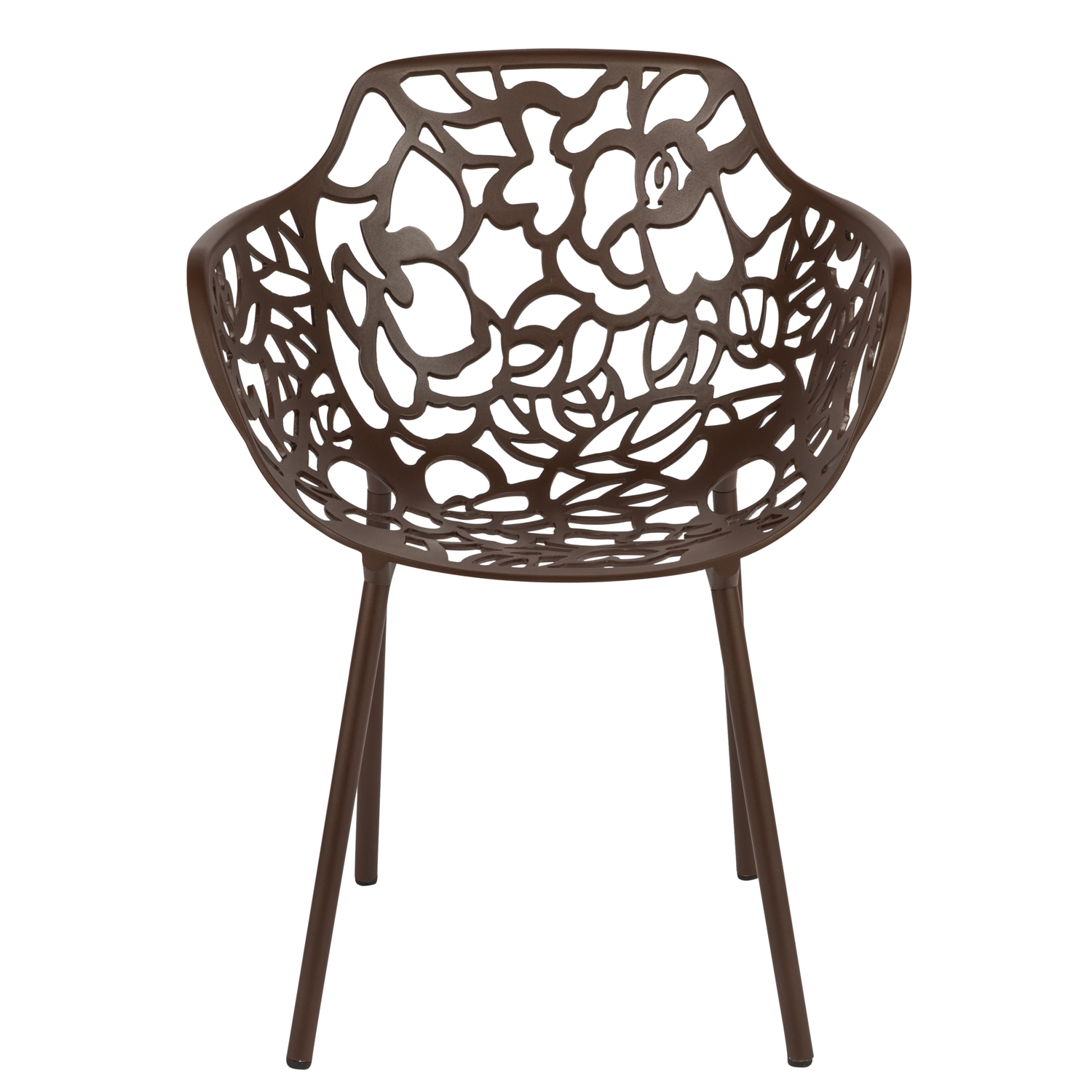 Devon Outdoor Aluminum Dining Arm Chair (Set of 2)