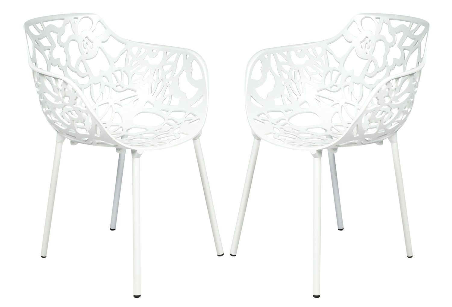 Devon Outdoor Aluminum Dining Arm Chair (Set of 2)