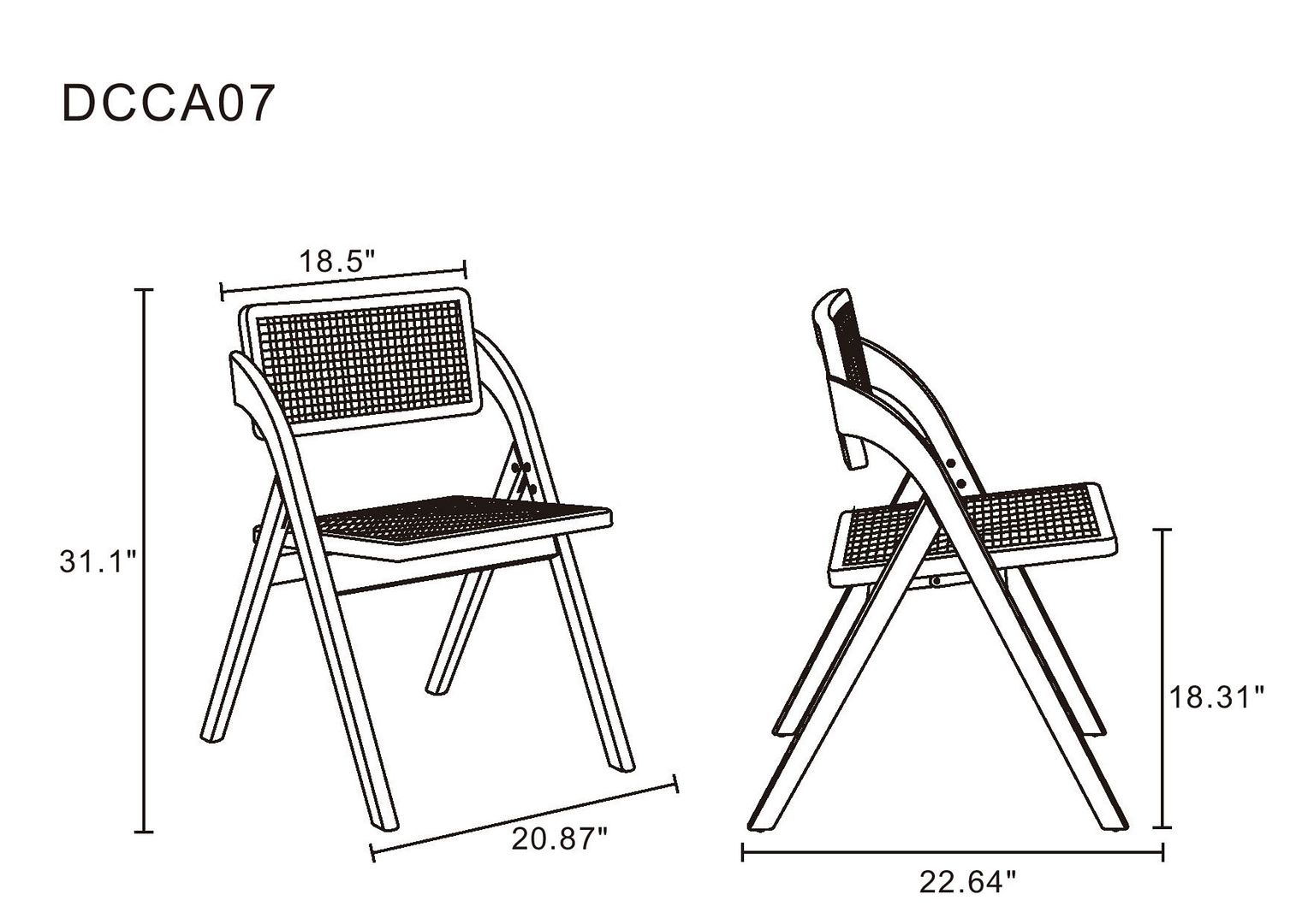 Lambinet Folding Dining Chair