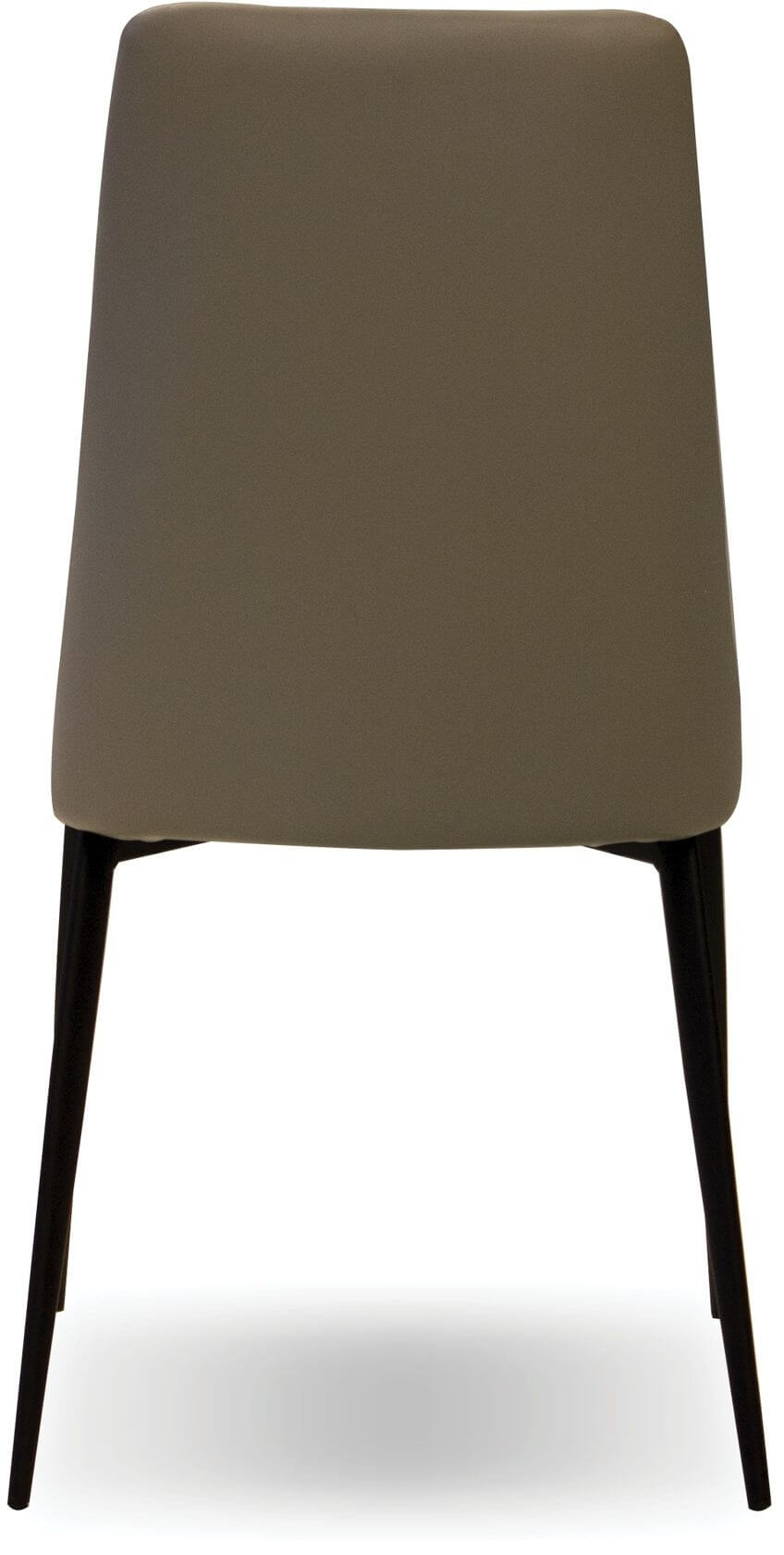 Seville Letherette Dining Chair w/ Matte Black Legs