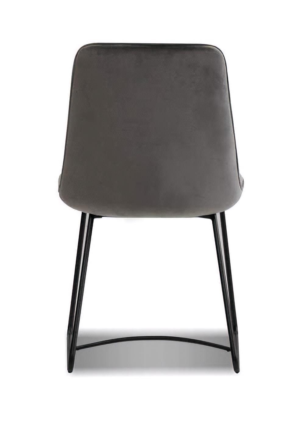 Zipper Velvet Dining Chair