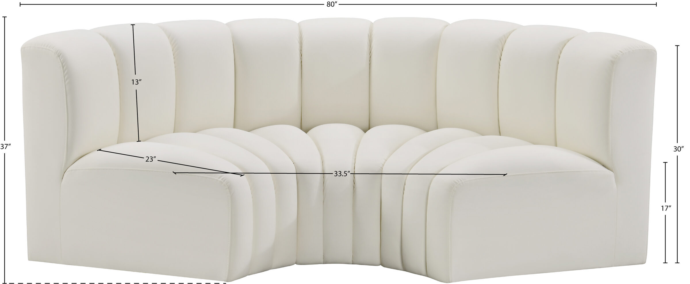 Arc Vegan Leather Sectional