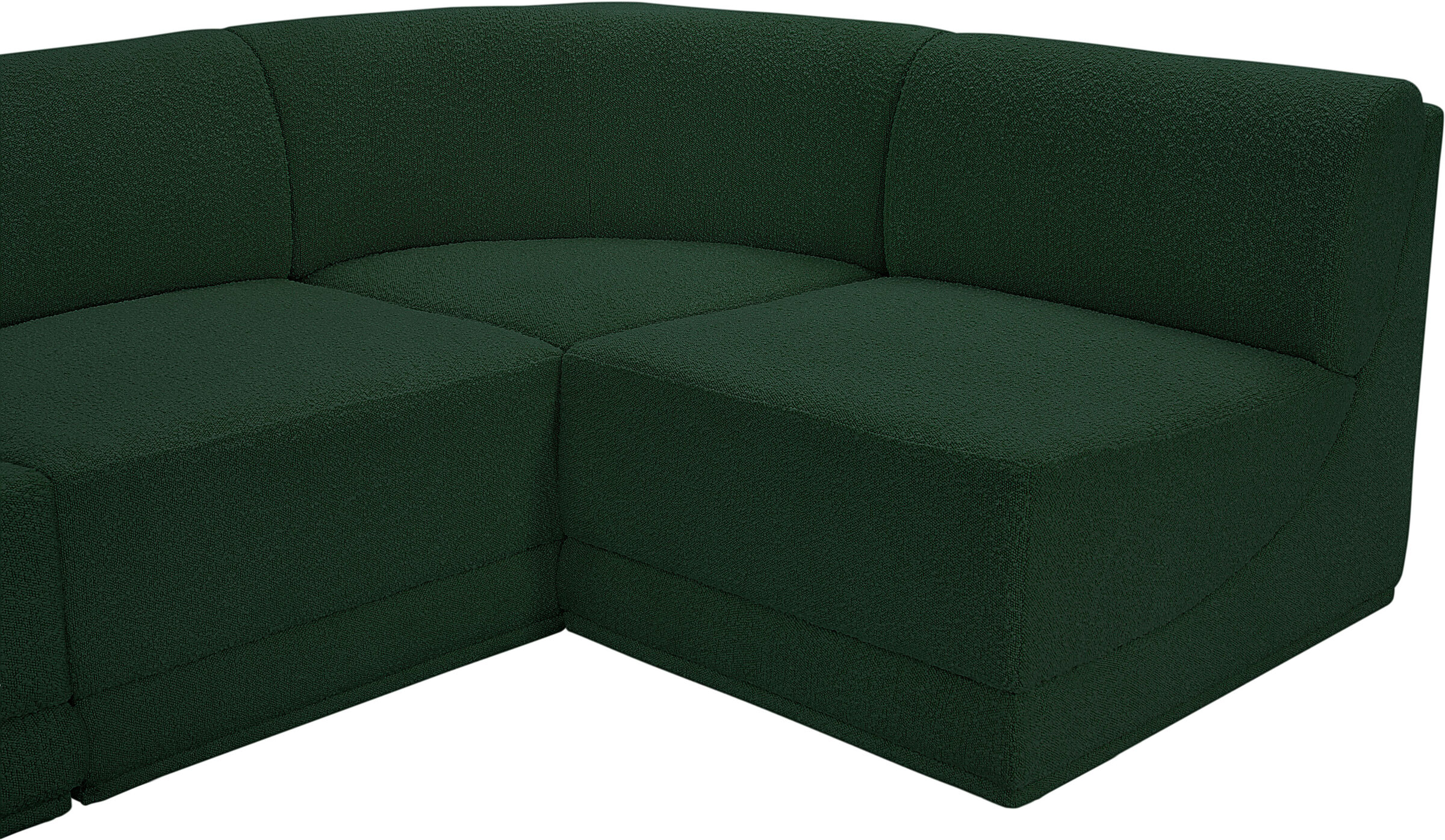 Ollie 98-inch Boucle 4-Piece Modular L-Shape Sectional