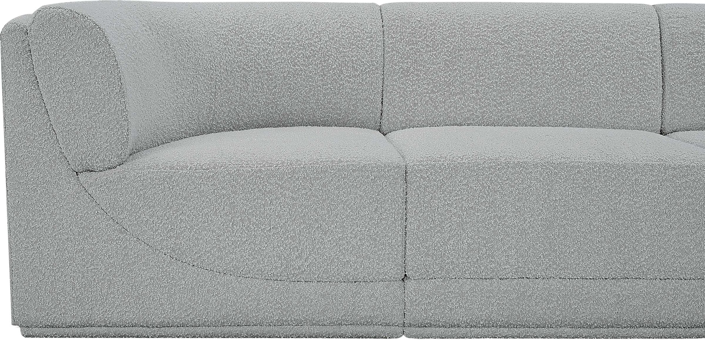 Ollie 158-inch Boucle 6-Piece Modular L-Shape Sectional