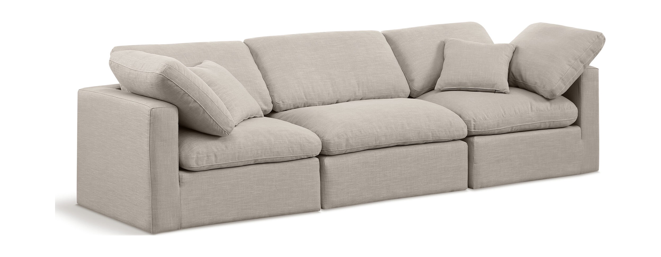 Indulge 105-inch Linen Modular Sofa