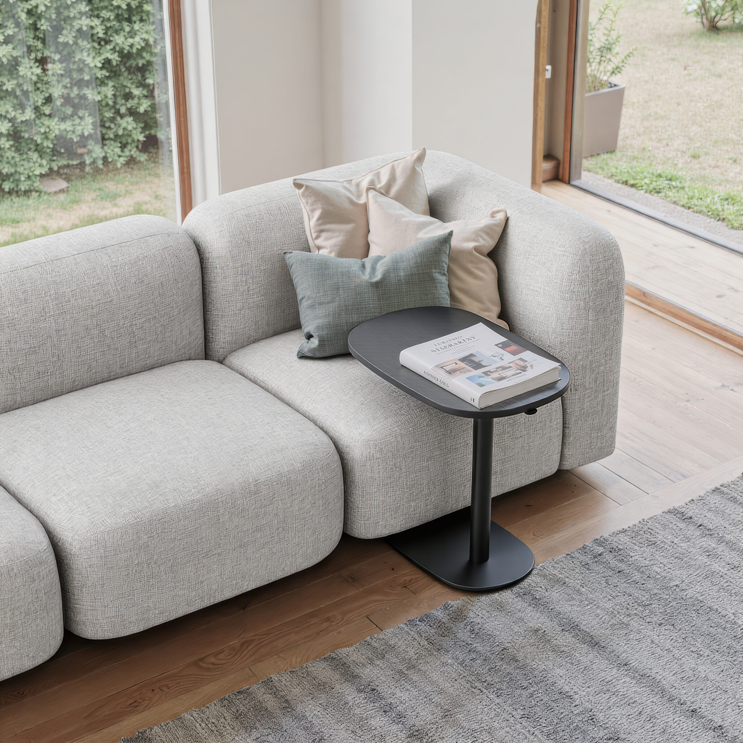 Buddy Adjustable Rotating End Table