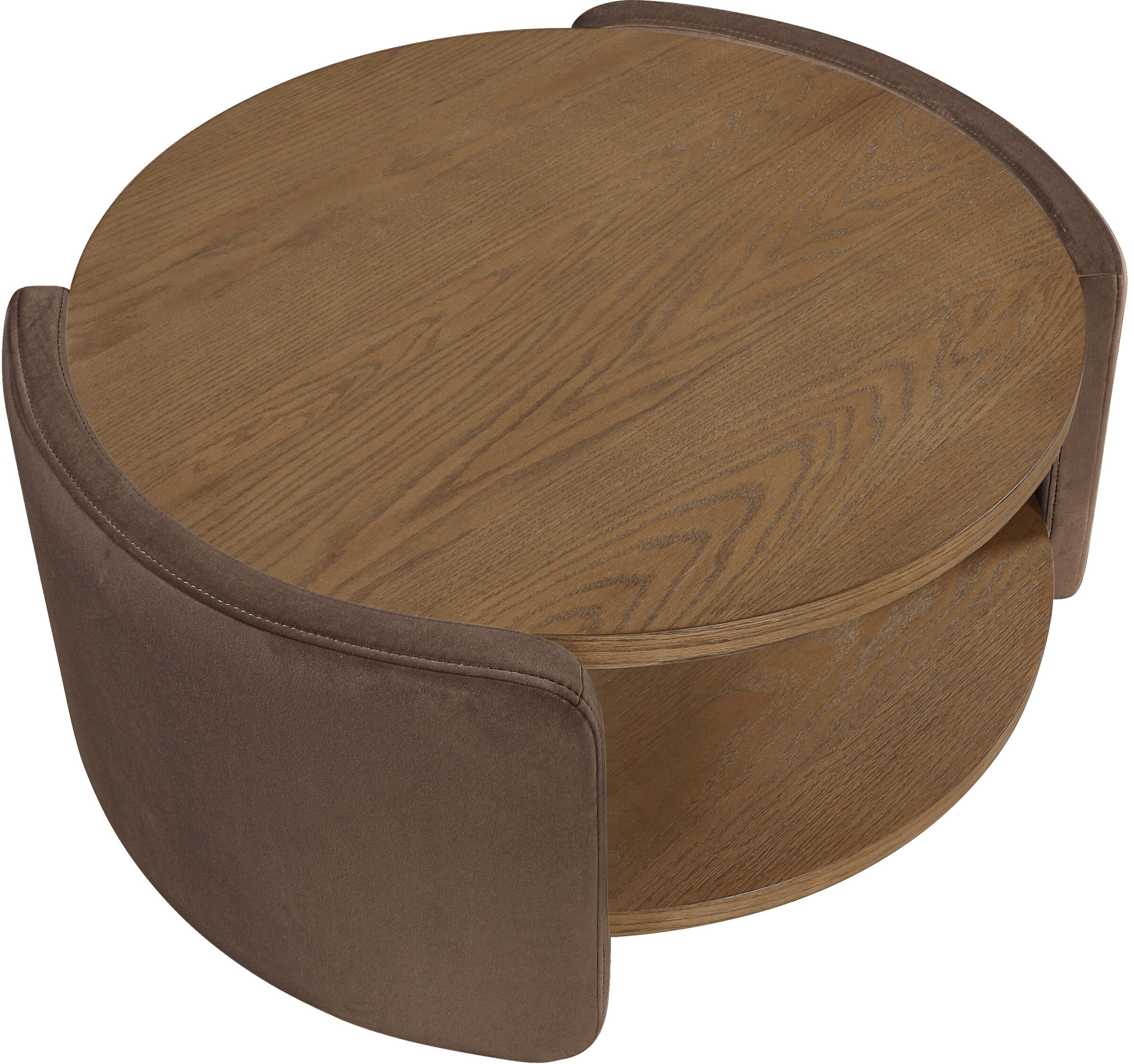 Wren 36-inch Round Wood Veneer Top Coffee Table