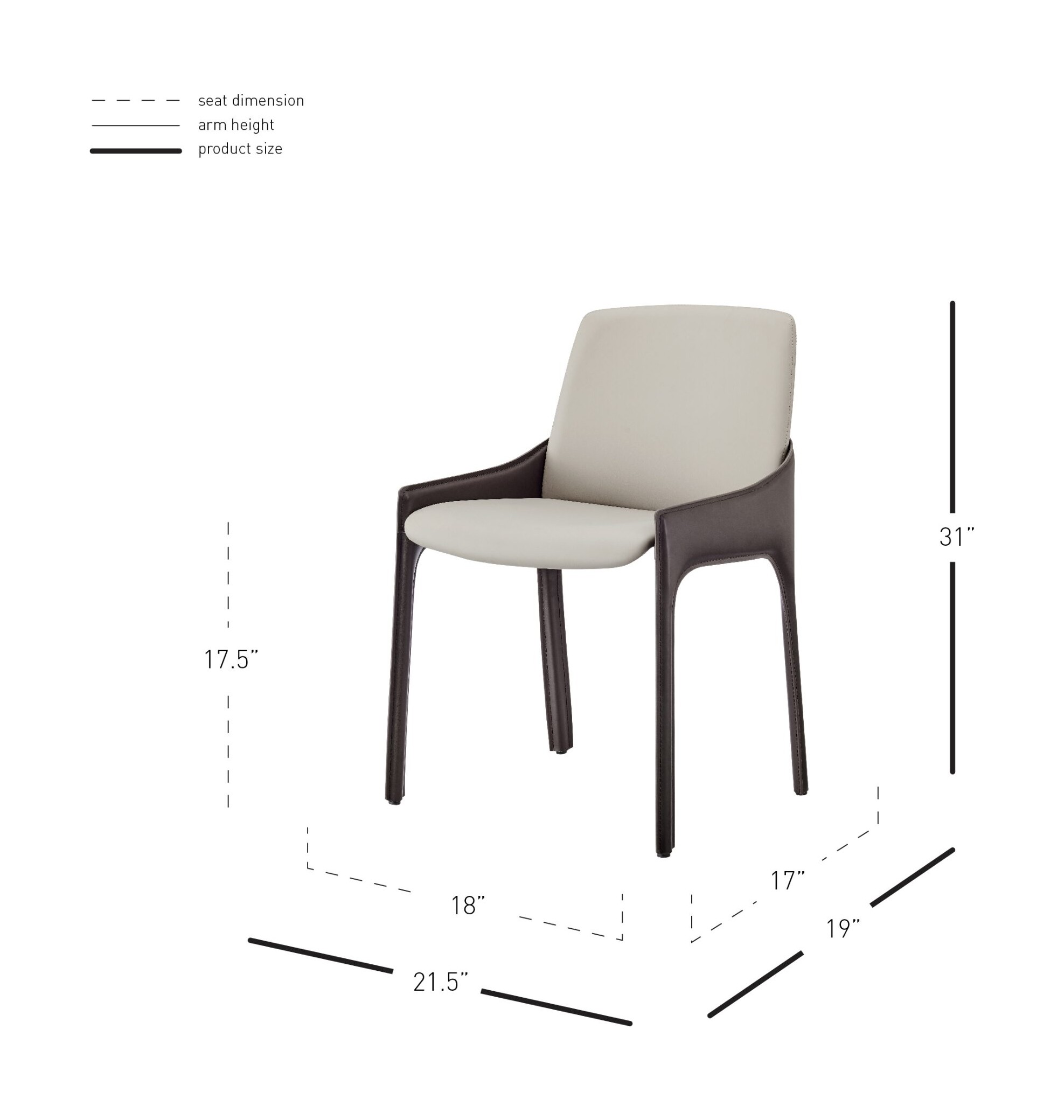 Stella Faux Leather Dining Chair