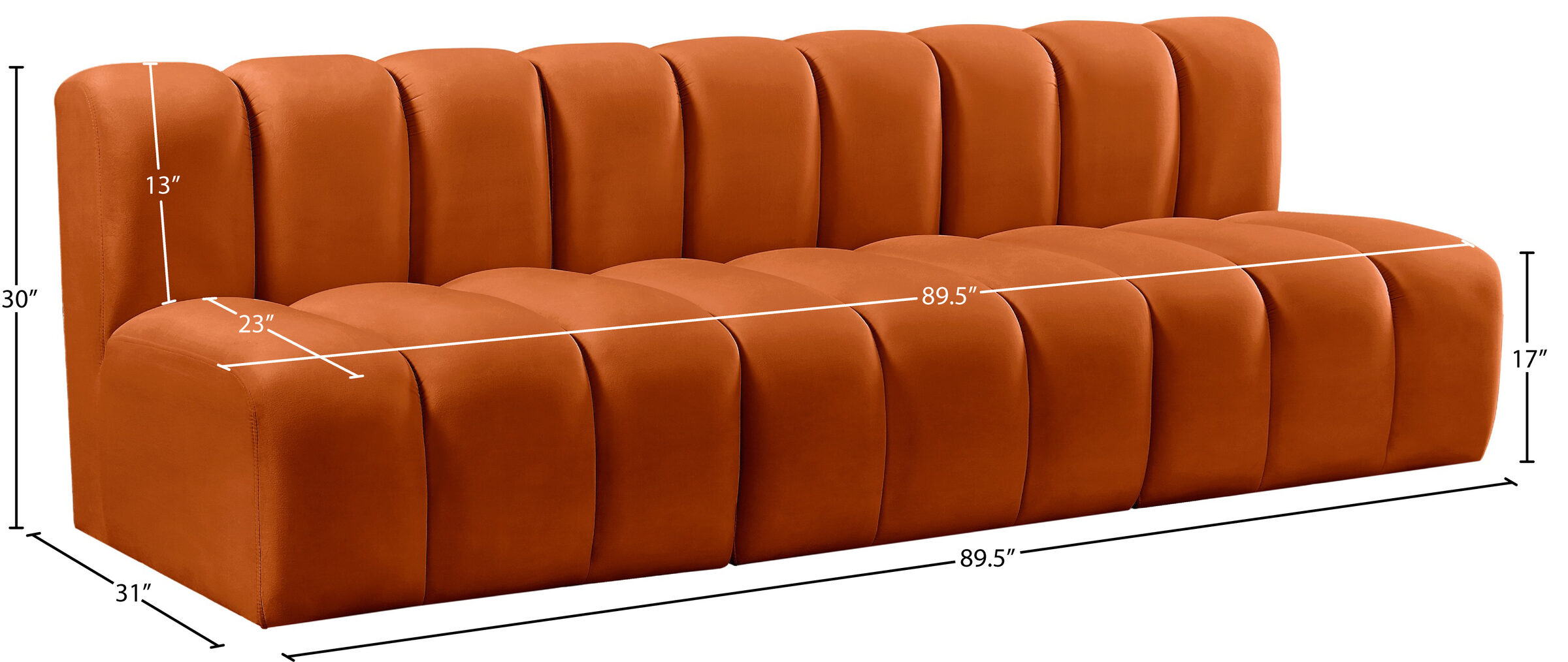 Arc Velvet Sectional