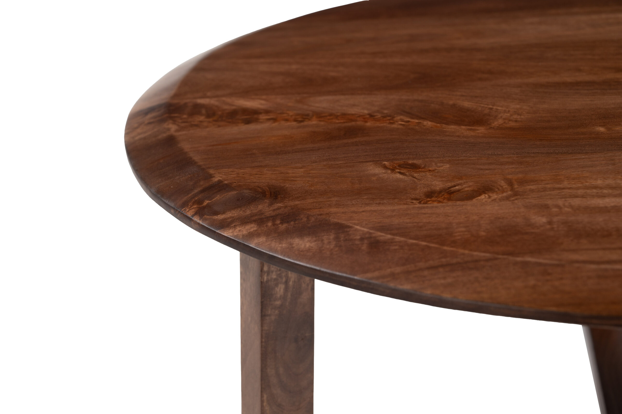 Macaria Wood Top Round Coffee Table