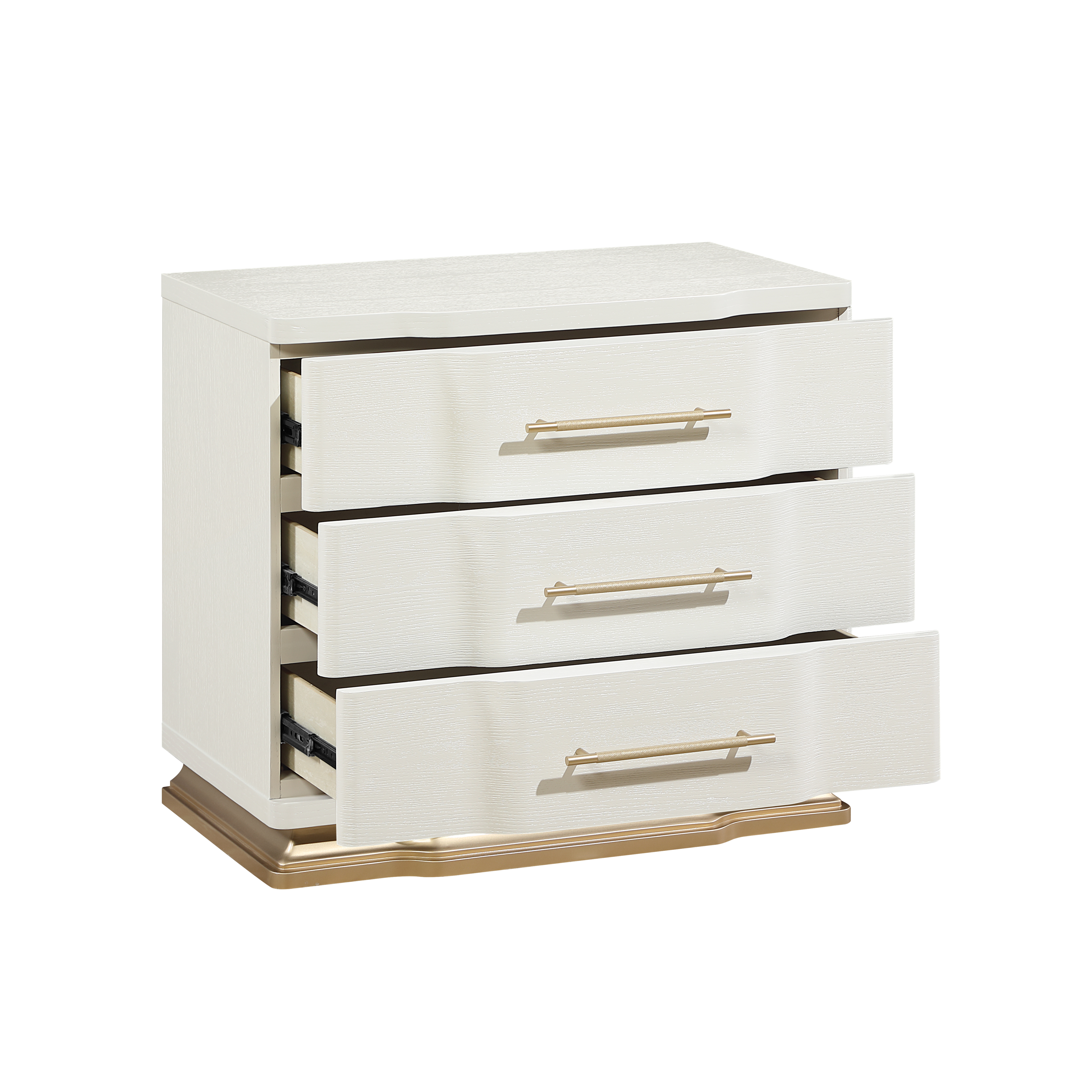 Lexington 3-Drawer Wood Veneer Nightstand