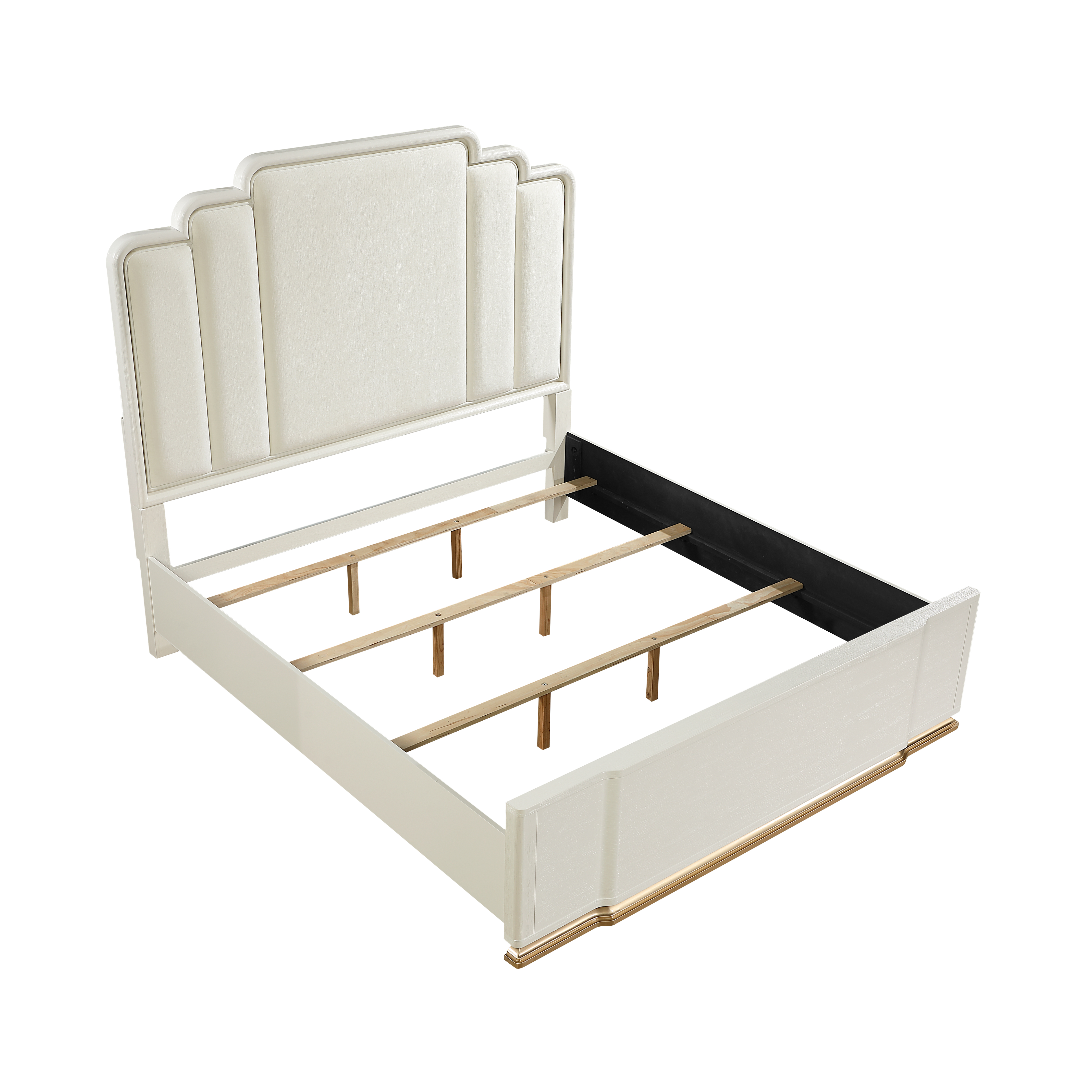 Lexington King Size Bed with Fabric Upholstered Headboard