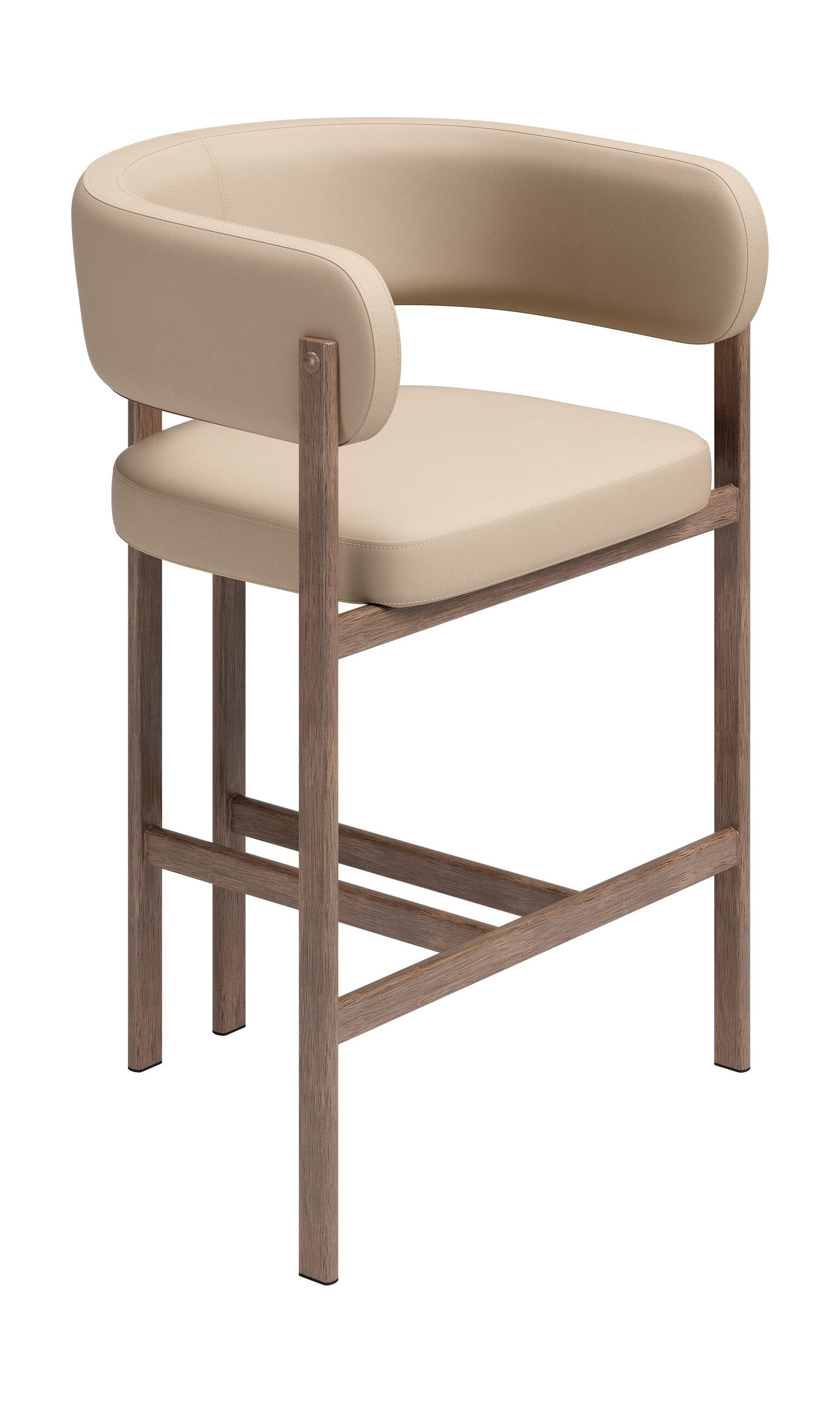 Ruge Faux Leather Counter Stool