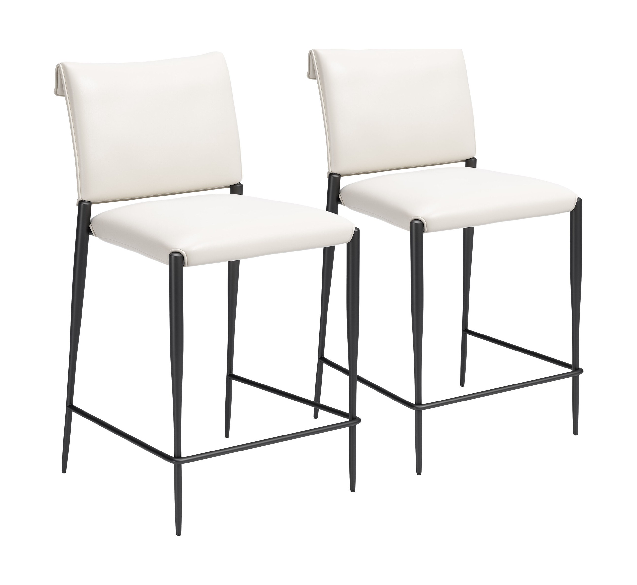 Freesia Faux Leather Counter Stool