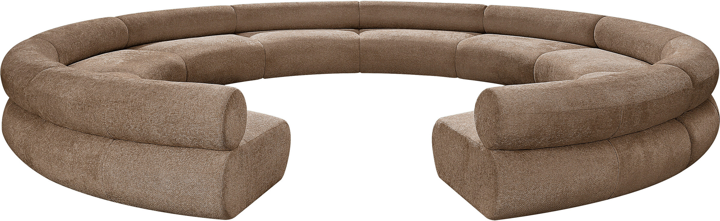 Bale 202-inch Chenille 10-Piece Modular Sectional