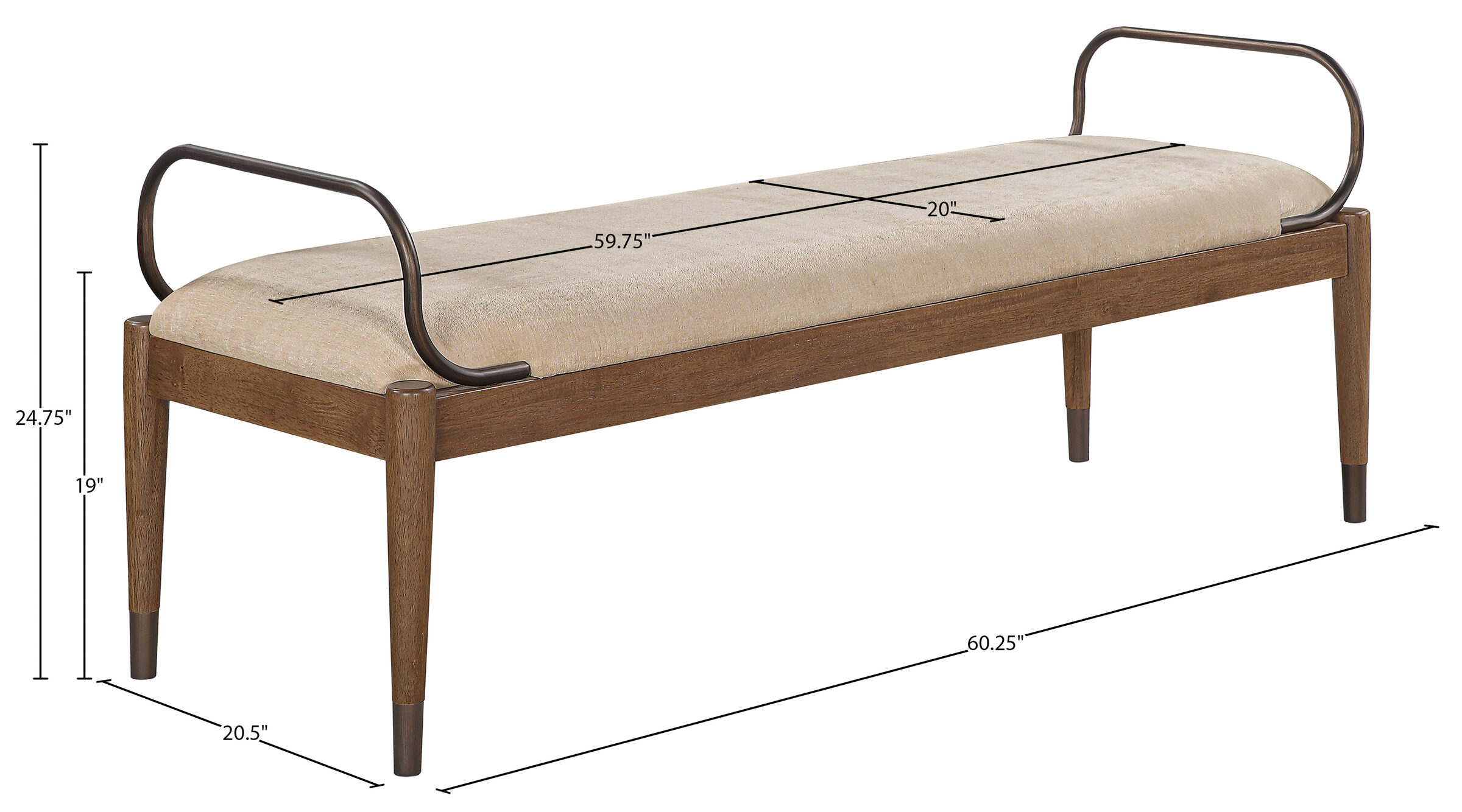 Cambria Polyester Bench